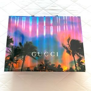 Gucci tropical holographic gift shopping bag